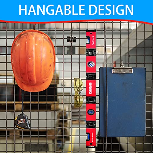 Foldable Level, 28-Inch Multi-Function Folding Level Tool Smart Precise Multi-Angle Measuring Tools, Magnetic Expandable Pocket Level Ruler Large Construction Tools For Carpenters (45°/90°/180°) #TOP7