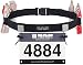 Engine Design Group NGN NGN Sport - Race Number Belt for Triathlon, Marathon, Running, Cycling (10 Gel Loops) (Black)