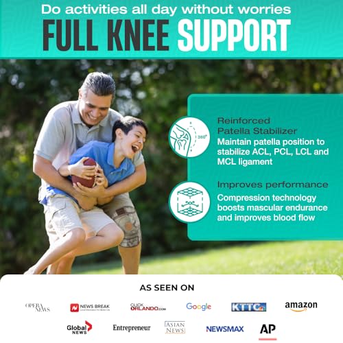 Image of Modvel ELITE Knee Brace for Men & Women - Patella Gel Pads & Side Stabilizers for ACL, Meniscus Tear, Arthritis & Injury Recovery - Maximum Support for Running, Sports & Joint Pain Relief
