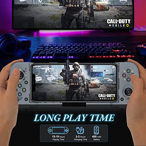 Arvin Wireless Gaming Controller For Iphone/Ipad/Ios/Android/Samsung/Pc Gamepad Joystick With Back Button, Analog Triggers, Stretchable, Bluetooth 5.0 Low Latency, Direct Play For Codm,Diablo Immortal #TOP4