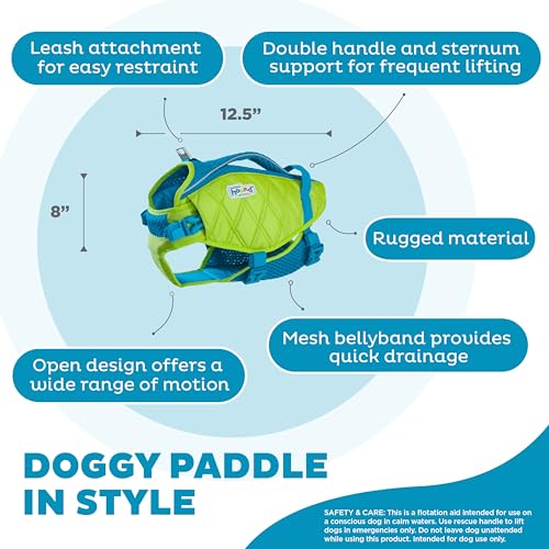 image for Outward Hound Standley Sport Dog Life Jacket, High-Performance Ripstop
