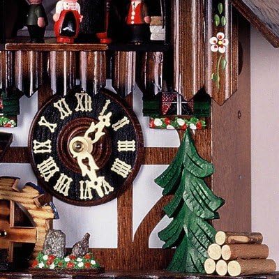 Cuckoo Clock Black Forest House, Mill Wheel