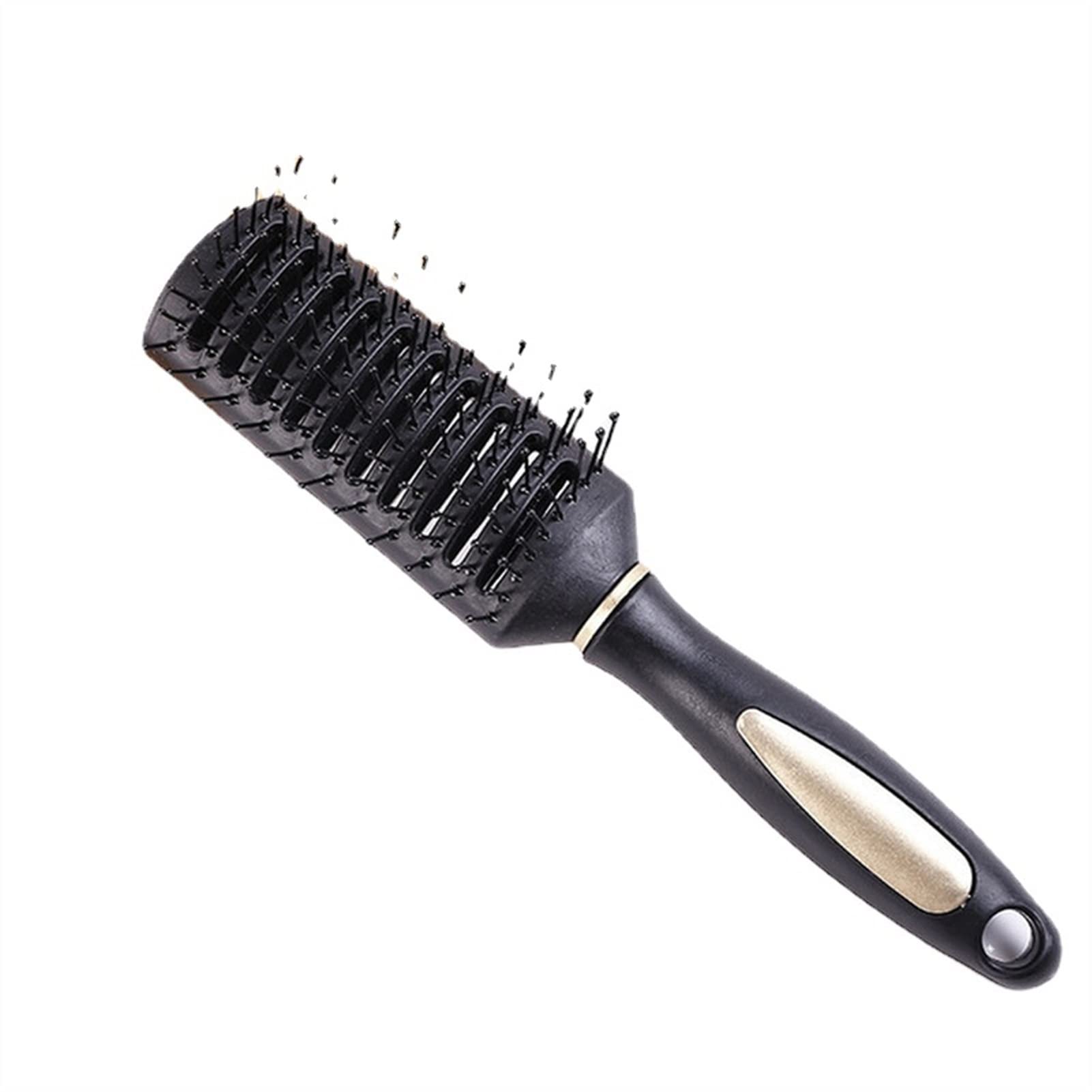 ADERFETBI Hair Comb Hair Scalp Massage Comb Brush Salon Styling Tool Female Wet Roller Hairbrush Men's and Women's Care(B)