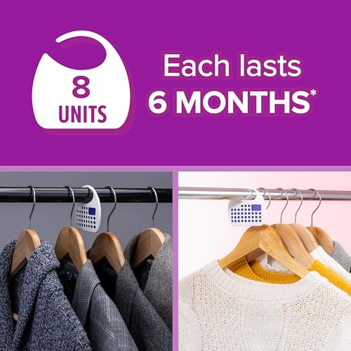 Acana Hanging Moth Killer & Freshener, 8 Pack - Lavender Fragrance, Natural Oils - For Wardrobes - Protects Clothing & Bedding - Each Lasts 6 Months - Image 4