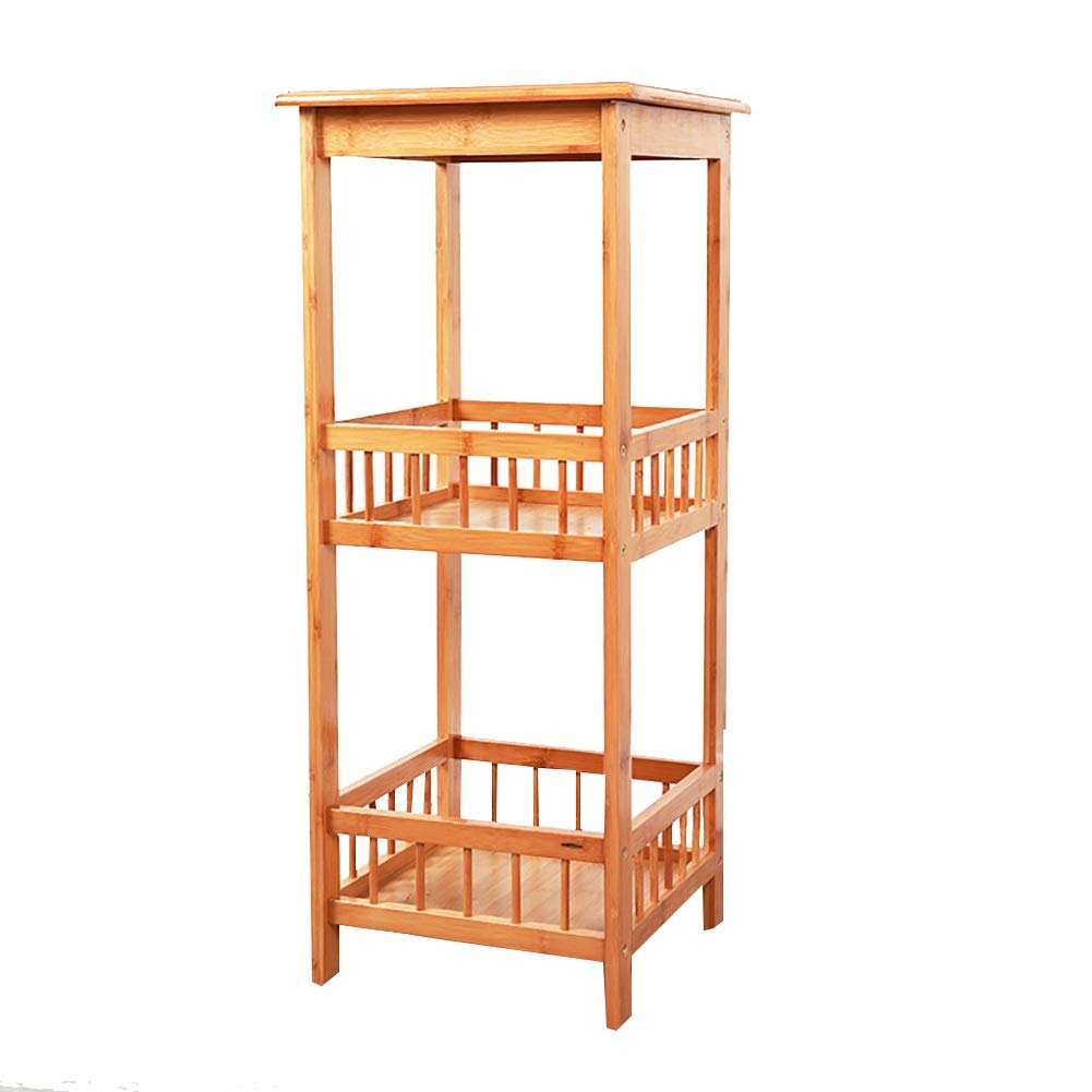 SnamicE Indoor Plant Stand Multipurpose Plant Stands Indoor Outdoor Flower Pot Holder Plant Pot Stand for Balcony Corridor Garden Terrace Multifunctional,Natural-80cm