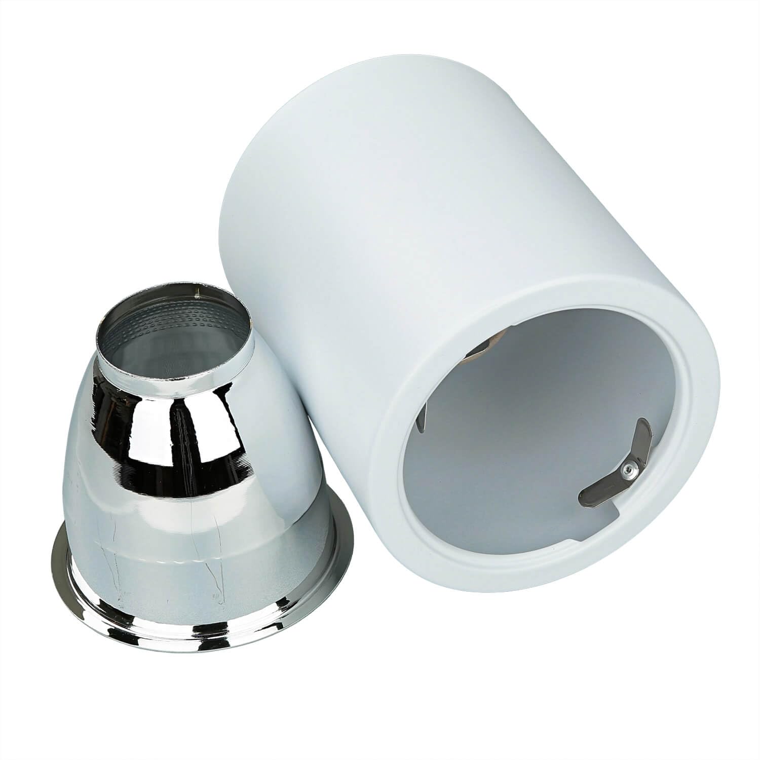 Lampada da soffitto COSIMA nero, bianco, metallo, vetro, IP44, 2x E27