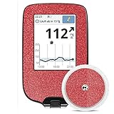 Adesivo per glucometro Freestyle Libre, edizione glitterata (versione in lingua tedesca)
