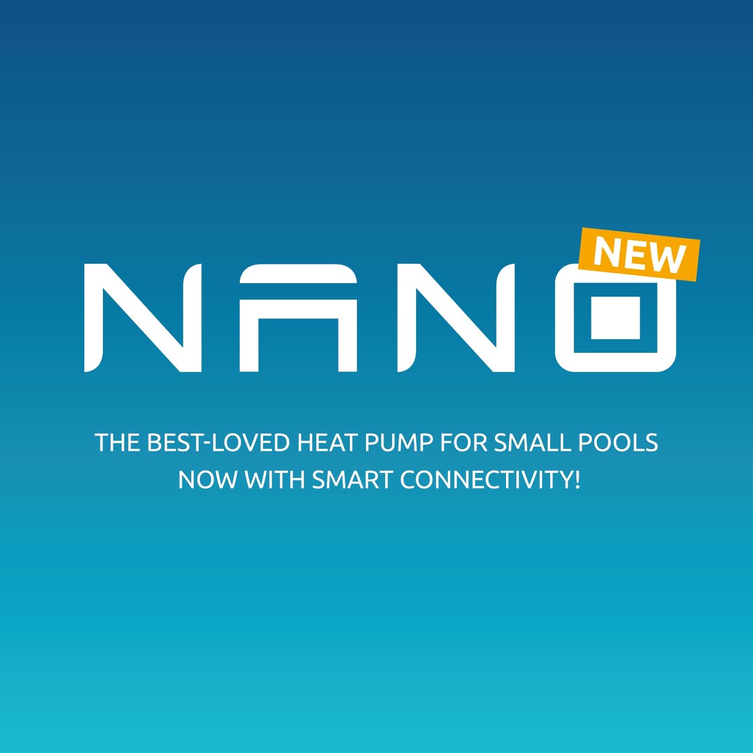POOLEX – Nano 3 kW Wi-Fi-Wärmepumpe mit intelligenter automatischer Enteisung für kleine kompakte Pools: Aufstell-, teilversenkte, eingelassene oder Holzpools. Leise und reversibel.
