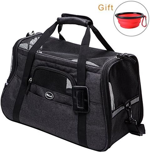Pet Carrier Case for Small Dogs & Cats Comfort Collapsible Air Mesh, Christmas Travelling