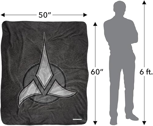 Miniatura 5 de Manta de Star Trek, 50 x 60 pulgadas, Klingon Empire Silky Touch Sherpa Back Manta súper suave