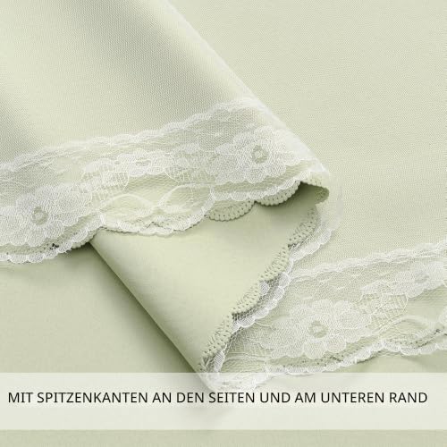 Verdunklungsvorhang für Schlafzimmer Doppellagig 132 x 214 cm aus Polyester mit Voile Sternen-Design Schiebetür Mehrfarbig Sage… – Ansicht 5