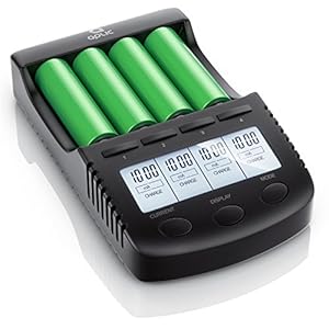 CSL Power Akku Ladegerät mit USB-Ladeport