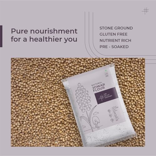 Image of The Millet Company Natural Millet Flour Combo Pack of 2 [250g each], Ragi Flour, Jowar Flour, Natural Farm Produce, High Fibre Flour (500, Grams)