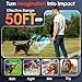 JTJTXL 1-Touch Dog Bark Deterrent Devices with 3 Sonic Heads,Portable 50ft Range Anti Barking Device for Dogs,Rechargeable & Safe Dog Training Tool with Flashlight,Helps Improve Dog's Behavior Orange