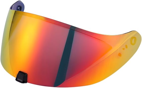 Soman R420 Visor Replacement, R420 Helmet Face Shield Alternatives Compatible with R420 Helmet UV Protection Windproof Smoke Revo Red
