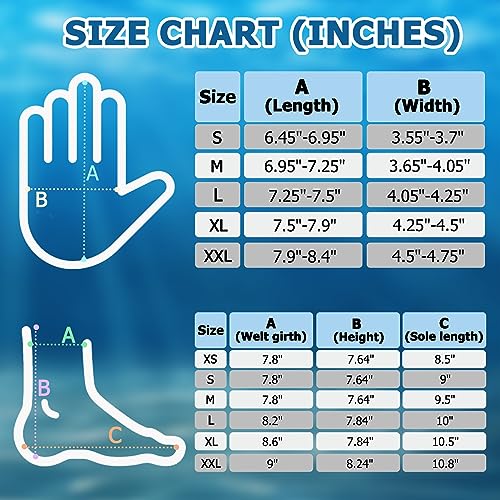 SUPERFA 3mm Neoprene Diving Gloves and Socks - Image 4