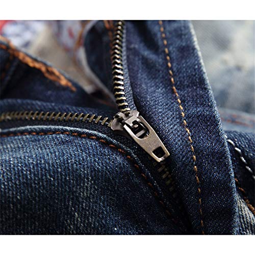 Andongnywell Mens Ripped Jeans Skinny Distressed Destroyed Slim Fit Biker Jean Hip Hop Holes Denim Jeans Pant3