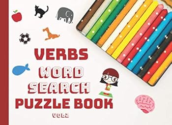Paperback Verbs Word Search Puzzle Book Vol 2: Large Print English Grammar Activity (Grammar series) Book