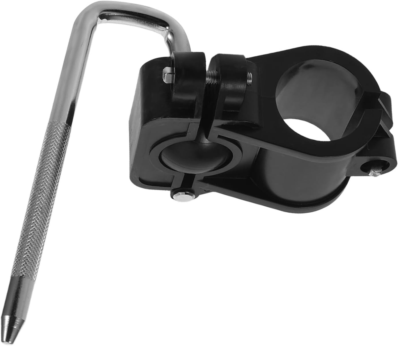 Veemoon Multifunctional Drum Clamp Bracket with Universal Ball Joint L Rod Mount for Electronic Drum Racks and Cymbals Accessory for Percussion Hardware