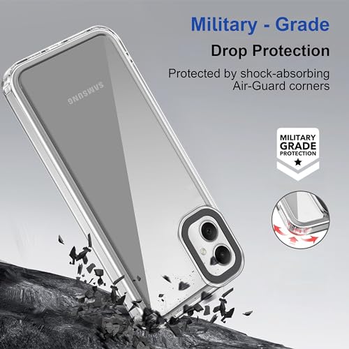 Image of Zapcase Back Case Cover for Samsung Galaxy M05 | Compatible for Samsung Galaxy M05 Back Cover | Case Cover with Camera Protection | (TPU + PC | Transparent)