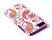 DandyCase 2in1 Hybrid High Impact Hard Vintage Hot Pink Pattern + Purple Silicone Case Cover for Apple iPhone 5S & iPhone 5 (not 5C) + DandyCase Screen Cleaner