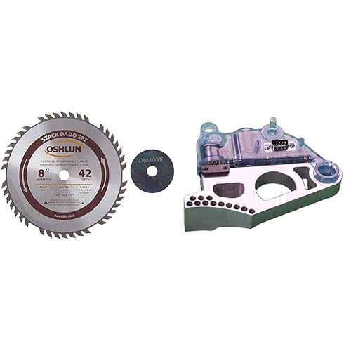 Miniatura 5 de Oshlun Stack Dado Set con eje de 58 pulgadas