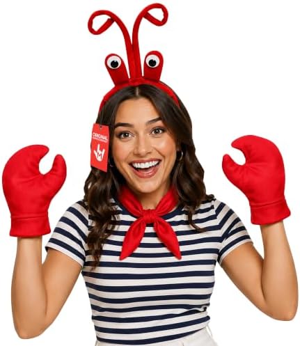 Nicky Bigs Novelties Lobster Headband & Claws, Lobster Costume Set
