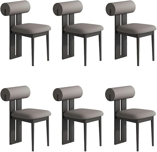 Miniatura 39 de YVYKFZD Juego de sillas de comedor de madera, sillas de cocina tapizadas, silla de comedor sin brazos, silla de sala de estar única, para oficinas,