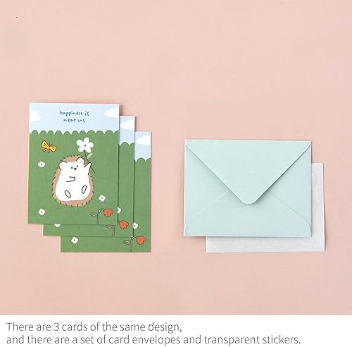 Miniatura 4 de Monolike Tarjeta Día a día, Story town afternoon Ver.2 - Mezcla 36 Mini Postales, 36 sobres, 36 pegatinas Paquete