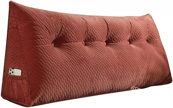 Reading Bed Rest Pillow Triangular Headboard, Positioning Support Bed Bolster, Twin Wedge Pillows Backrest, Headboard Cushion Backrest Pillow for Sitting in Bed,A,24820inch