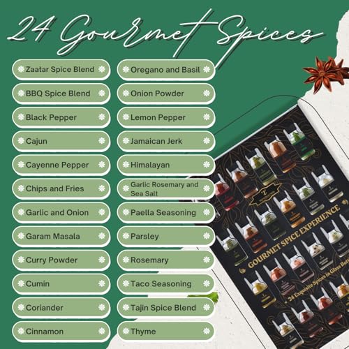 image for TILZ COLLECTION Spice Gift Set -24 Gourmet Spices For Cooking, Grillin