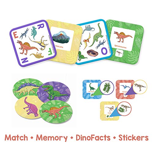 Qurious Dinos | Stem Flash Card Game | Build, Find, Match & Roar Through Millions Of Years Of History. Perfect For Jurassic, Dinosaur And T-Rex Enthus #TOP2