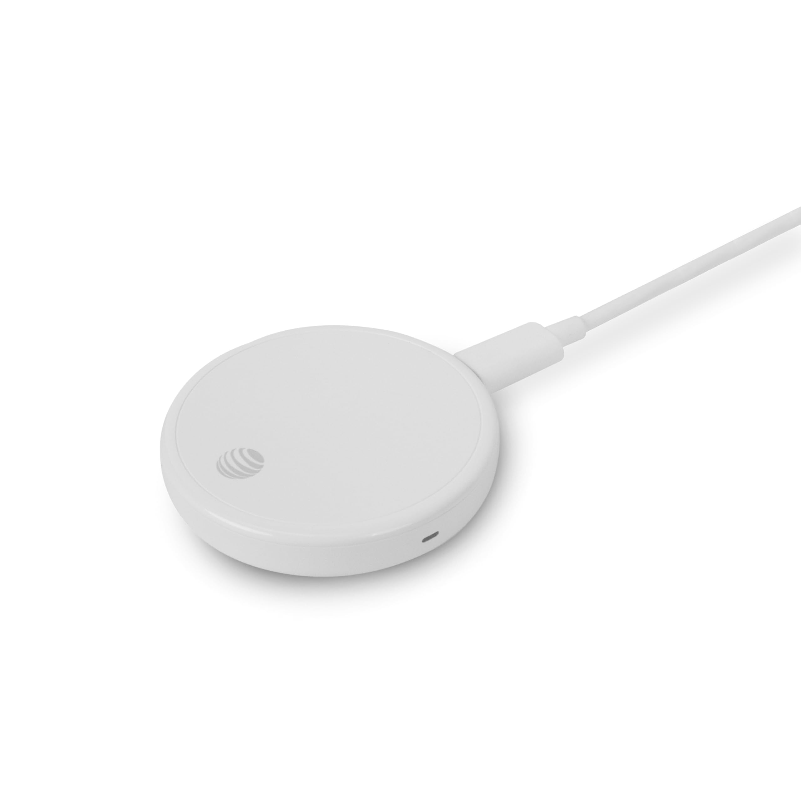 AT&T 25W Qi2 2 Pad di ricarica wireless magnetico costruito in cavo USB C | Rilevamento di oggetti estranei, allineamento magnetico, design compatto sottile, telefoni compatibili, comodino da scrivania