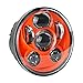 Akmties Motorcycle Headlight 5.75 Inch 5 3/4" Round LED Projection Headlight Compatible for Motorcycle Street Bob Sportster Wide Glide Low Rider Headlamp (Orange)