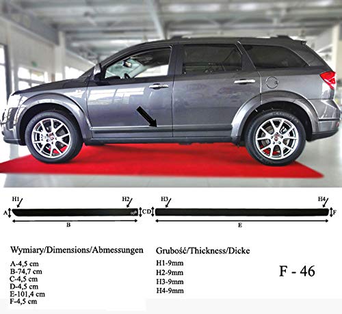 OMAC Pedane laterali compatibili con Fiat Freemont 2011-2024 in