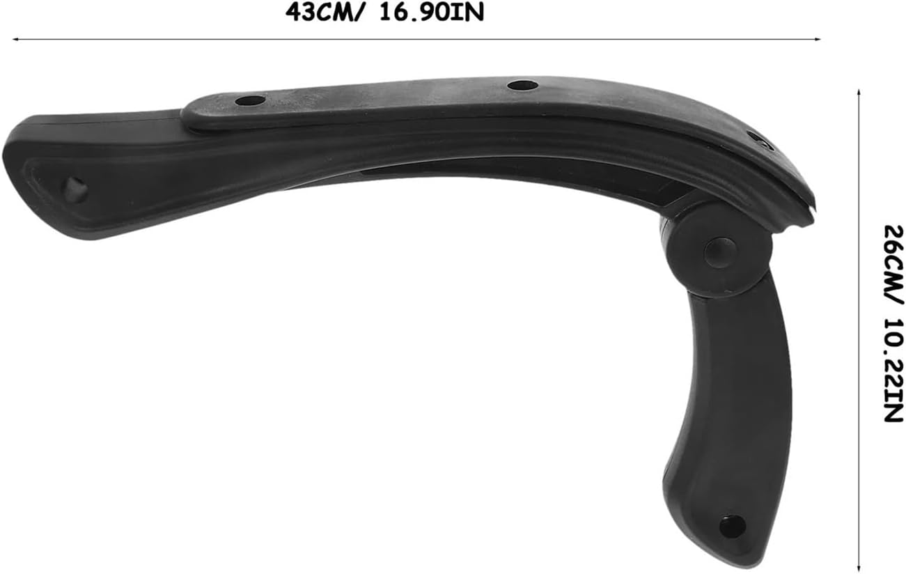 2Pcs Plastic Arm Rests for Office Chair Replacement Sturdy Wear-Resistant Armrests Universal Fit