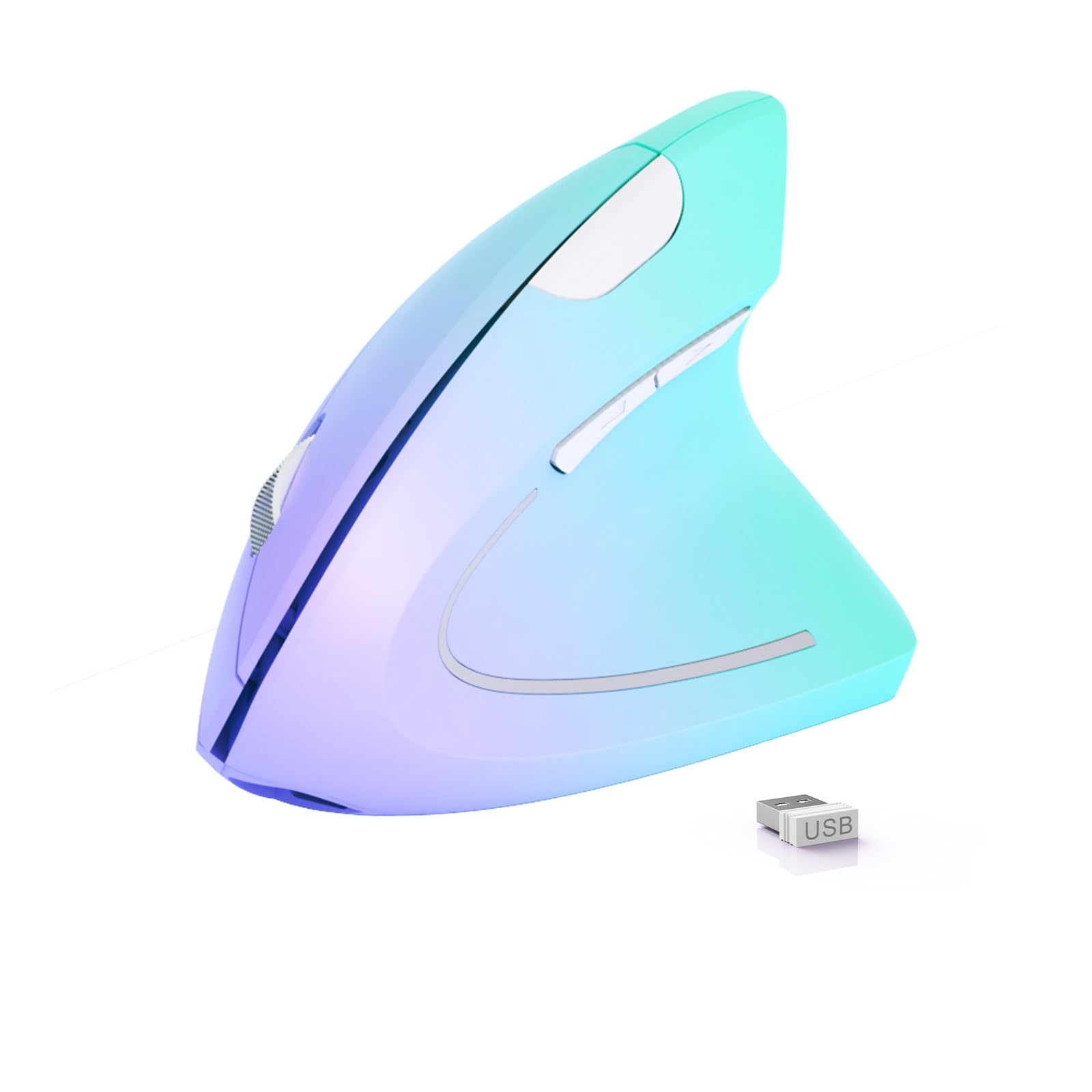 Amazon.com: Lekvey Ergonomic Wireless Mouse - Rechargeable 2.4G Optical ...