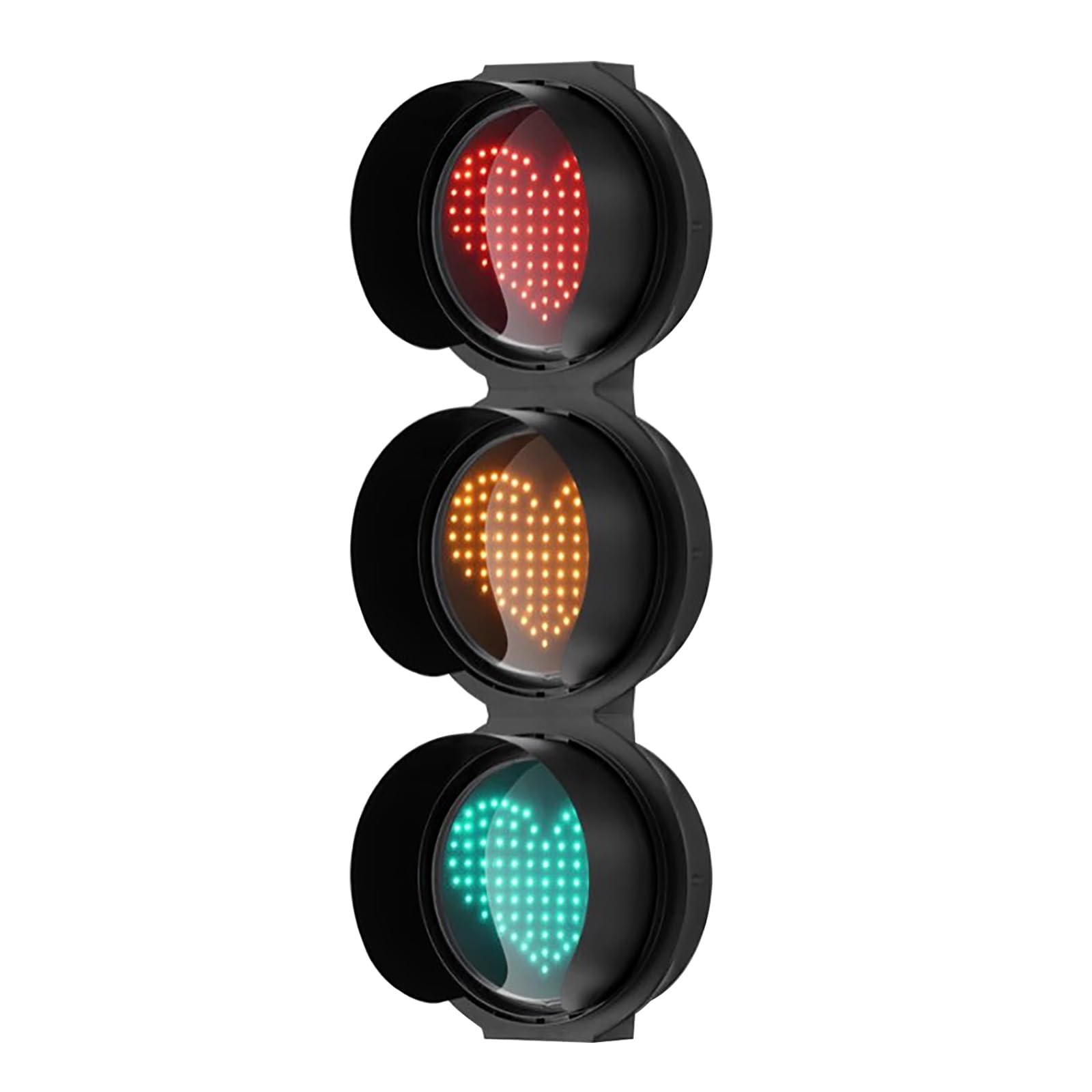 Feu Tricolore, Voyant D'avertissement Tricolore, Feu de Circulation, Jaunes et Verts, Feux de Signalisation, Feux Stop, Utilisation Intérieure/extérieure, Boîtier en Plastique(300mm)