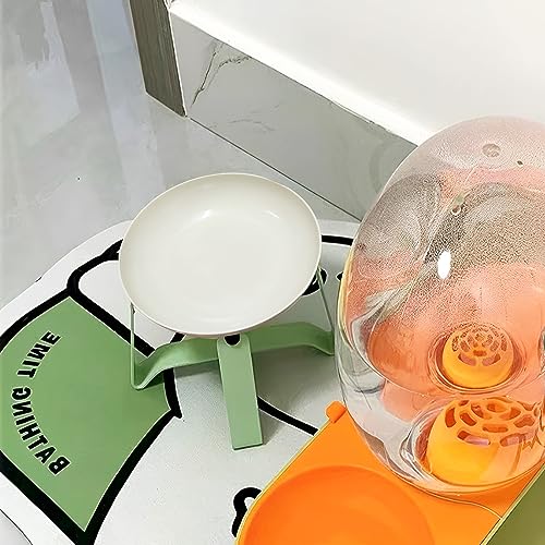 10 Pieces Whisker Fatigue Cat Bowl, 5.7 Inch Cat Dishes for Food and Water, Shallow Cat Food Bowl, Wide Wheat Straw Cat Dishes,Small Pet Plate for Kittens and Short Legged Cat (Round)