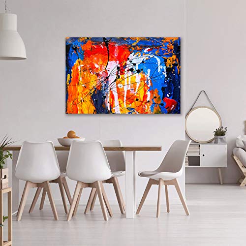 Impression sur toile décoration intérieure : tableau moderne abstrait 30x45 - 5