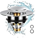 🛠 Cobre Puro y Acero Inoxidable: El Tapón Del Fregadero Con Filtro Está Hecho De Acero Inoxidable y Latón.Se Selecciona Latón Puro Grueso De Alta Calidad, Resistente y Duradero, Resistente a Altas Temperaturas, Sin Deformación y Previene Eficazmente El Óxido, La Corrosión y El Aceite. Manchas En Las Aguas Residuales Vertidas La Superficie Está Galvanizada y Pulida, Lisa y Limpia.