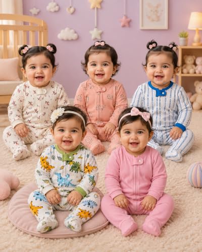Image of TuddyBuddy 100% Cotton Baby Sleepsuits /Jumpsuits /Footed Rompers