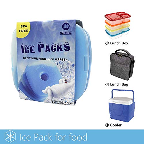 World-Bio WBA4020 Ice Packs For Cooler Long Lasting Reusable Freezer Pack For Lunch Box thumb #4
