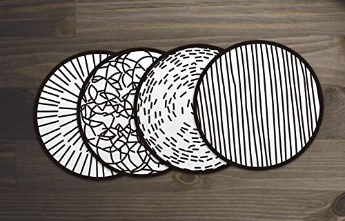 Panorama Confezione da 12 Sottobicchieri Vinile