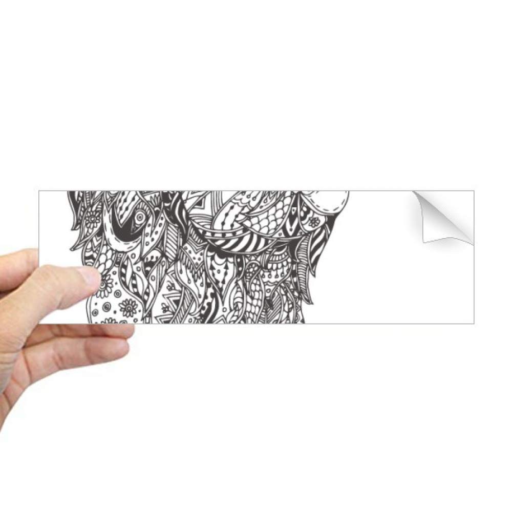 Adhesivo rectangular para ventana de DIYthinker con diseño de mono para habitaciones infantiles
