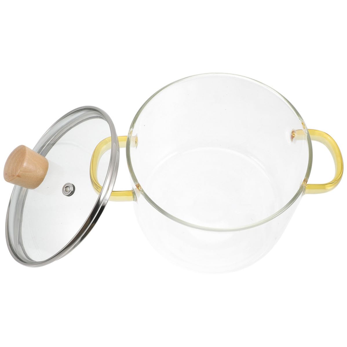 Marmite facile à nettoyer 1600ml couvercle casserole ergonomique mijotage cuisinière