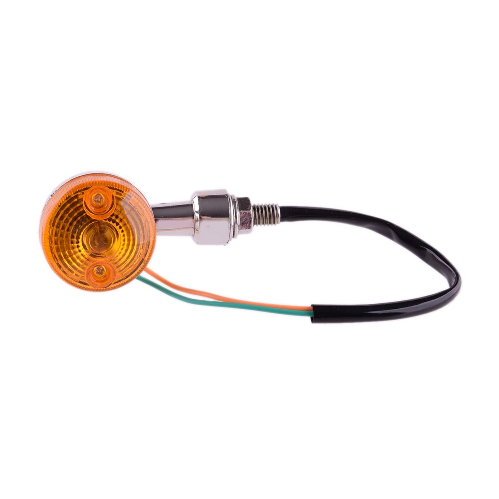 Clignotant Clignotants 4 Pièces 10mm 2 Fils Universel Moto Clignotant Lampe Ambre Clignotant Indicateur 12V Étanche