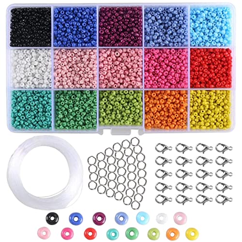 7000 peças miçangas de 3mm faça você kit de ferramentas miçangas, pingentes artes da,