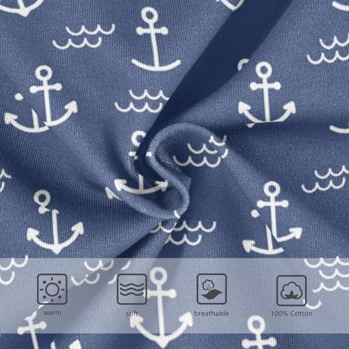 Boys' Exclusive Briefs Toddler Underwear 95% Combed Cotton Boxerbriefs 2T Anchor and Wave Pattern 193