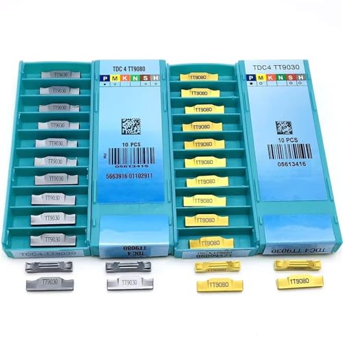 10PCS Carburo Insertos para Fresado CNC TDC4 TT9030 miniatura 4